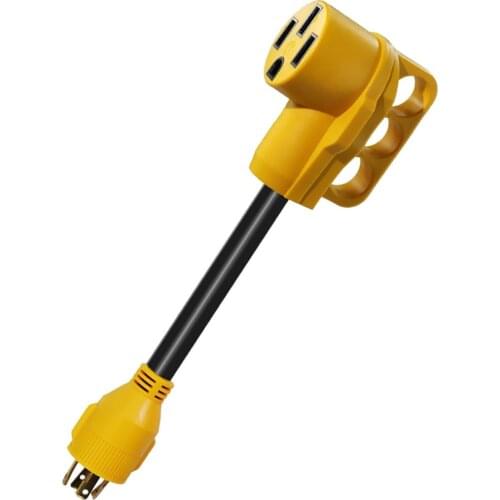 12'' RV Power Cord Adapter 30 Amp Male To 50 Amp Female Camper NEW HOT