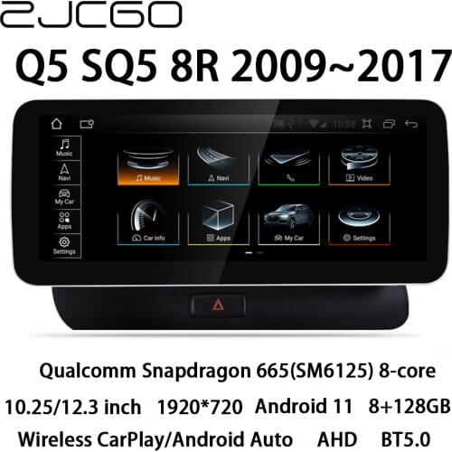 Car Multimedia Player Stereo GPS DVD Radio Navigation NAVI Android Screen Monitor MMI 2G 3G MIB System for Audi Q5 8R 2009~2017