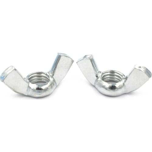 Carbon steel DIN315 Wing Nut M3 M4 M5 M6 M8 M10 M12 Hand Twist Nut thumb nut butterfly nut zinc plated