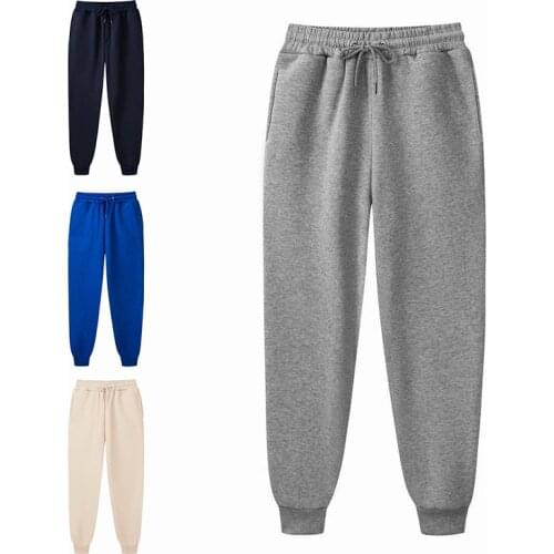 Mens Pants Streetwear Joggers Harajuku Sweatpants Legging Padded Casual Trousers Sports Elastic Waist Pants Training Fitness