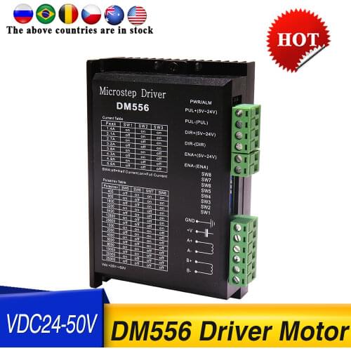 5PCS DM556 Digital Stepper motor driver 2 phase for NEMA17 /23 /34 Stepper Motor Controller