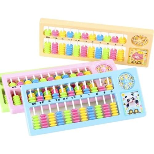 Kids Calculation Practice Tools Number Calculation for Kids Plastic Number Counting Board Beads Mental Arithmetic 69HE