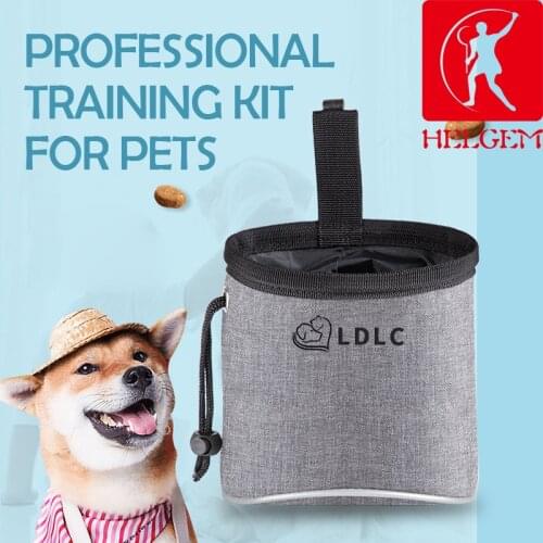HELGEM Professional Pet Training Bag Pet Supplies Strong Wear Resistance Large Capacity Puppy Snack Reward Waist Bag