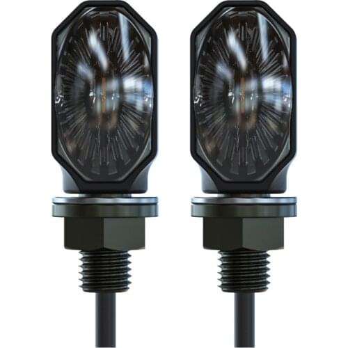 Compact Indicator Lamp for Motorcycle 2Pcs Turn Signal Flashers Refitting Accessories LED Indicator Lights F19A