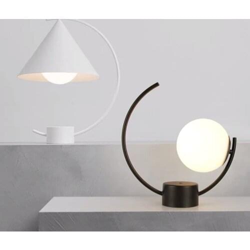 Creative Glass Bedside LED Desk Light Bedroom Lights Living room Table Lamp Bed Lamp Indoor Atmosphere Lighting Free Shipping