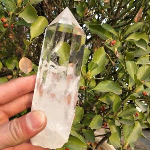 300g Large Clear Lemurian Seed Quartz Natural Point Cluster Crystal Rough Healing