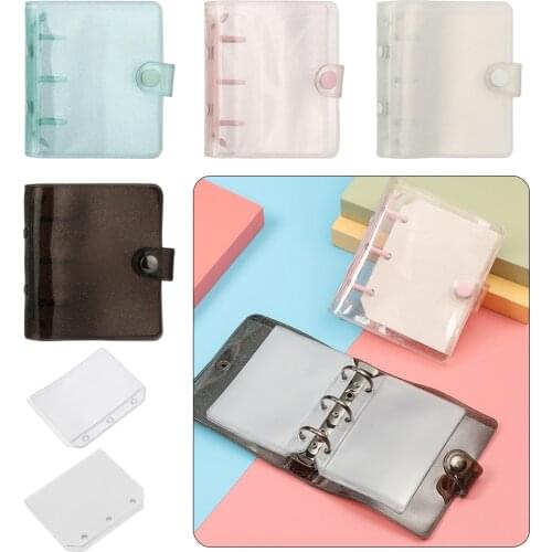 Mini 3-hole Notebook Cover Loose Leaf Binder Loose-leaf Refill Inner Pages Diary Book Hand Account Diary File Folder Stationery