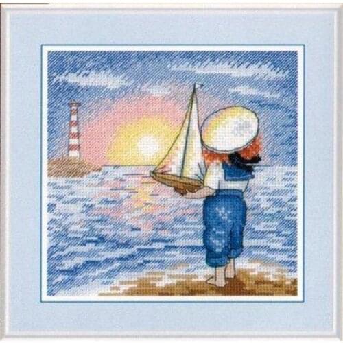 Cross Stitch Set Cross-stitch Kit Embroidery Needlework Craft Gnomish House The dream of ocean navigation 25-25