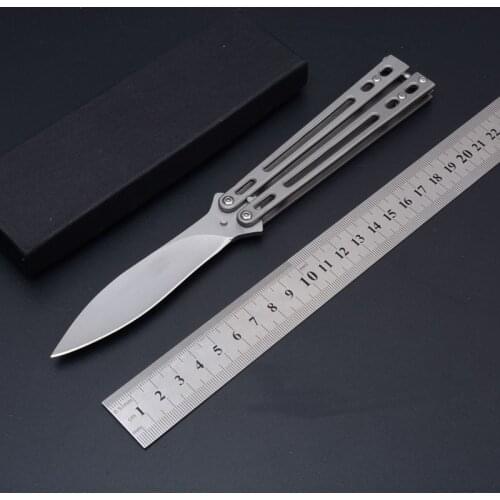 NEW Fashion 04826 Outdoor Camping 440 blade Pocket Folding Knife Balisong Hunting Training Survival Tactical EDC Kitchen Tools