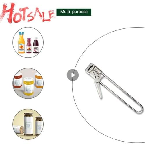 New Multi Functional Can Opener Beer Bottle Opener Adjustable Stainless Steel Manual Jar Master Opener Gripper Kitchen Supplies