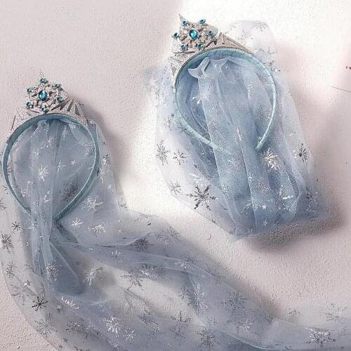 New Princess girls Crown Beauty Fashion Toys Accessories Love Sticky Diamond Crown Magic Hair rope