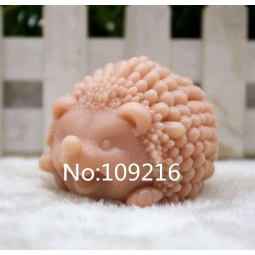 New Product!!1pcs Hedgehog (zx263)Food Grade Silicone Handmade Soap Mold Crafts DIY Mould