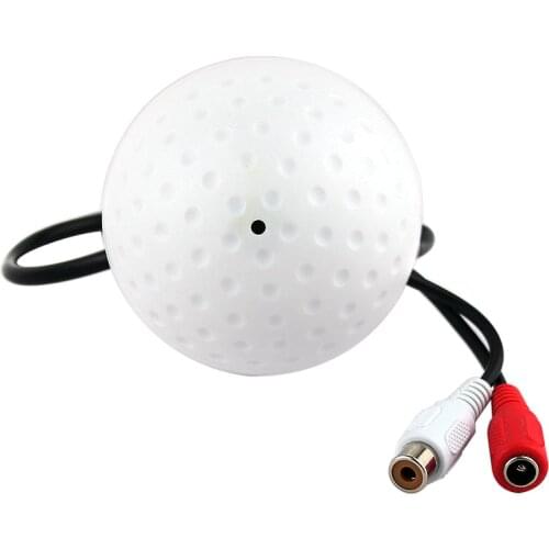 SMTKEY Wide Range 10 to 120 Square meters CCTV MIC Microphone RCA Output for CCTV Security Camera Audio