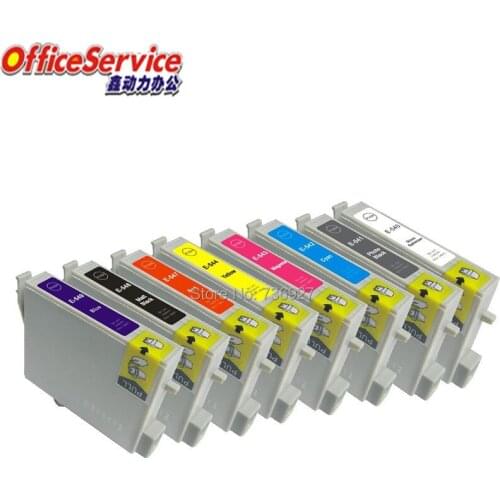 Compatible Ink Cartridge T0540 T0541 T0542 T0543 T0544 T0547 T0548 T0549 full ink For Stylus Photo R800 R1800 printer with chip