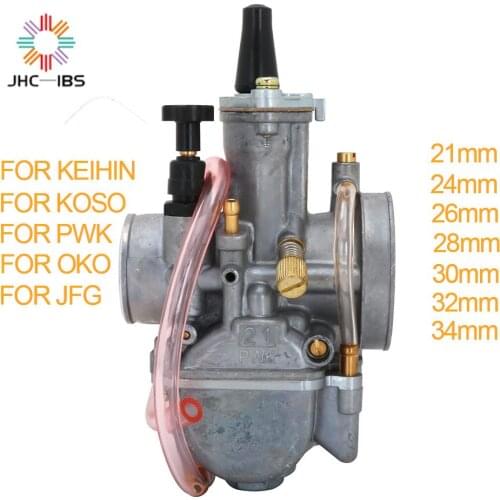 Universal 28mm 30mm 32mm 34mm 2T 4T PWK Motorcycle Carburetor Carburador For Mikuni Koso For ATV Suzuki Yamaha Honda Power Jet