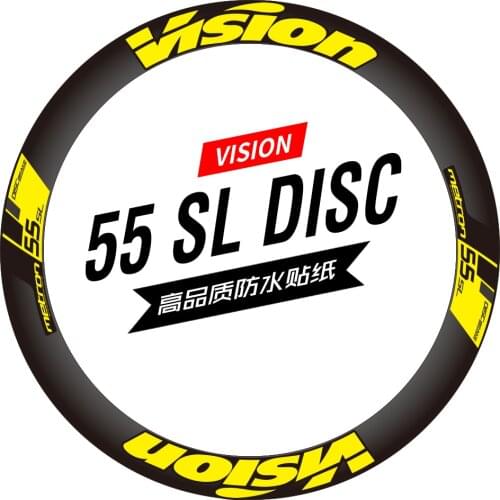Vision 55 sl disc disc brake version wheel set sticker road car sticker carbon knife ring rim custom m55