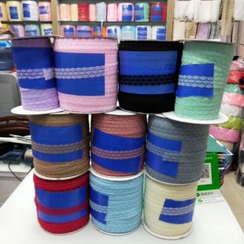 High quality 10yards Lace Ribbon Tape Width 25MM Trim Fabric DIY Embroidered Net Cord For Sewing Decoration african lace fabric