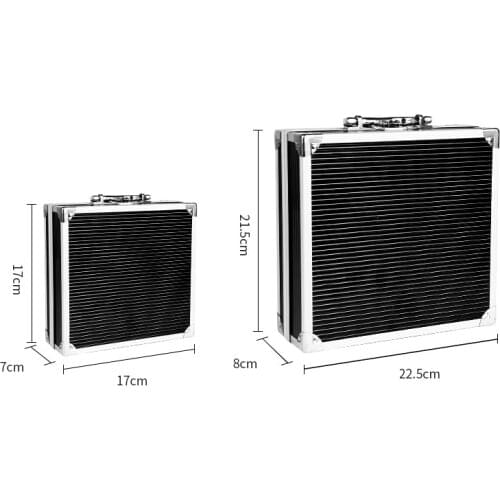 Aluminum Alloy ToolBox Instrument Case Portable Suitcase File Storage Box Small Tool Box Outdoor Case