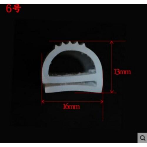 16 mm x 13 mm high temperature oven silicone e article rubber sealing strip weatherstrip
