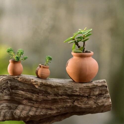 1:12 Dollhouse Miniatures Decora Vase Mini Terracotta Flowers Pot DIY Dollhouse For Dollhouse Decals new