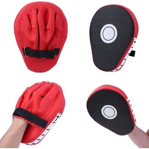 1Pc Kick Boxing Mitt Focus Gloves Pad Training Punch Target PU Leather Palm Pad