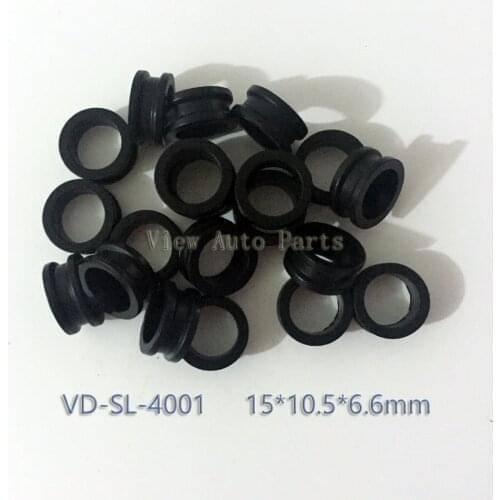 20 pcs Fuel Injector grommet Rubber Seals Fit for Mitsubishi Mazda Fuel Injector Repair Kit 15*10.5*6.6mm VD-SL-4001