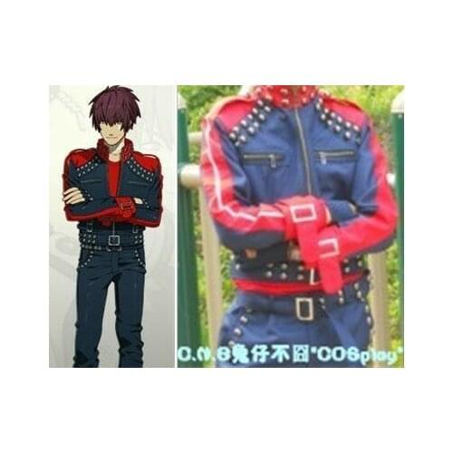 2016 DMMD Dramatical Murder mizuki Cosplay Costume for men Leather jacket anime clothes carnival Costume Custom
