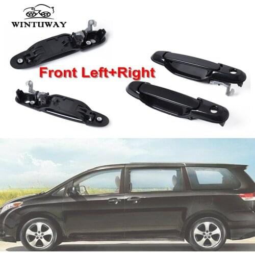 WINTUWAY B-A1587-01 Car Door Handles Fit For 98-03 Toyota Sienna Outside Exterior Door Handle Front Left + Right 2PCS