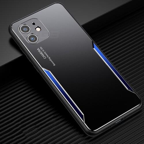 Brand New Metal Matte Luxury Shockproof Case on For iPhone 12 mini 11 Pro Xs Max X Xr SE 2020 8 7 6s 6 plus Anti-fall Back Cover