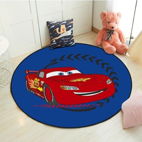 Disney Lightning McQueen Rug Mickey Minnie Mouse Non-slip Carpet Floor Mat Rug Living Room Kitchen Computer Chair Decoration