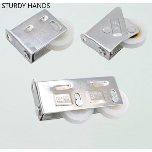 Double Wheel Door Window Single Wheel Pulley Roller for Plastic and Aluminum Alloy Slide Door Groove Track Pulley Accessories