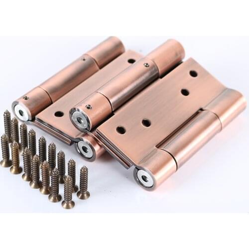 100mm Bi-directional Free Door Hydraulic Cushioning Hinge Two-way Open Closed Door Closer Hinges