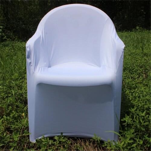 Hot Sale Plastic Outdoor Spandex Arm Cheap Chair Covers Banquet Wedding Party Fundas Sillon Stoelbekleding Voor Stoelen