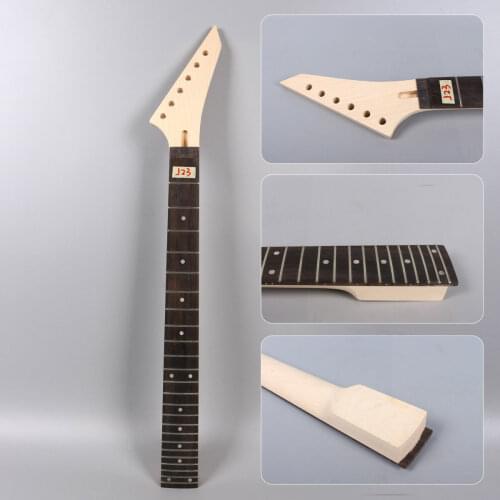 Electric guitar neck 24 fret 25.5inch Maple wood Fretboard Floyd rose nut#J23