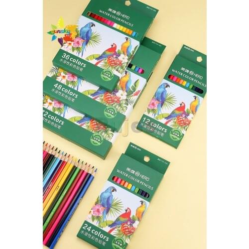 HERO 12/18/24/36/48 color Water soluble/oil color lead Student safety non toxic water soluble drawing sketch pencil art supplies