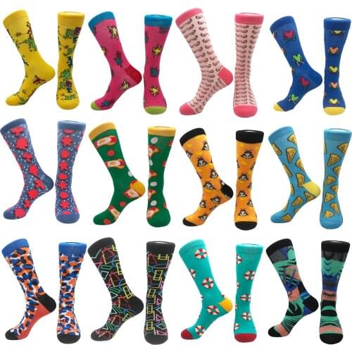 Personality tube socks trend mens socks creative colorful leisure sports stockings couple ladies art unisex socks