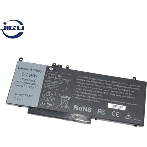 JIGU 51Wh Laptop G5M10 Battery for DELL Latitude E5450 E5470 E5550 E5570 Notebook 15.6" 8V5GX R9XM9 WYJC2