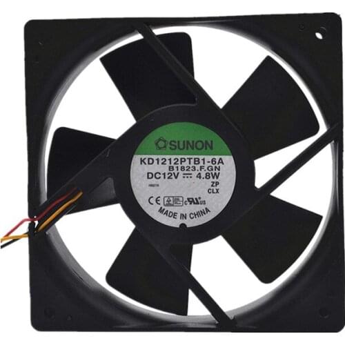 Kd1212ptb1-6a 12V 4.8W 12025 12CM Chassis Cooling Fan