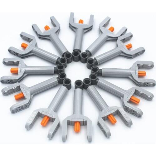 MOC Building Blocks Self-Locking Bricks Technical Parts 18pcs Technical Linear Actuator 7-9M compatible with Lego for Boys Toy