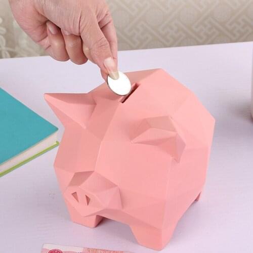 PIGGY BANK RED PINK PIG HOME DECORATION RESIN CRAFT ORNAMENTS MONEY BOX PIGGY BANK CASH BOX COIN BANK MONEYBOX COIN BOX