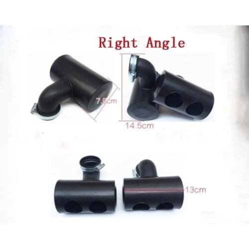 35/38/42/45mm right angle Motorcycle Air Filter ATV Scooter Pit Bike Air Cleaner Intake Filter For Honda Yamaha Black