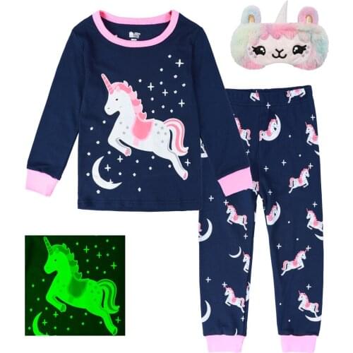 Girl Pajamas Set Baby Kids Girls Unicorn Sleepwear Toddler Fall Pyjama Children Winter Clothes Long Sleeve Pjs