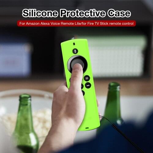 Silicone Shockproof Case For Amazon Voice Remote Lite/Fire TV Stick Remote Control Anti-Slip Replacement Protective Cover Case
