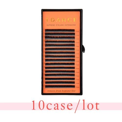 TDANCE 10Case/Lot Individual Eyelashes Extension Supplies False Professional Mink Eyelashes Extensions Russian Lashes