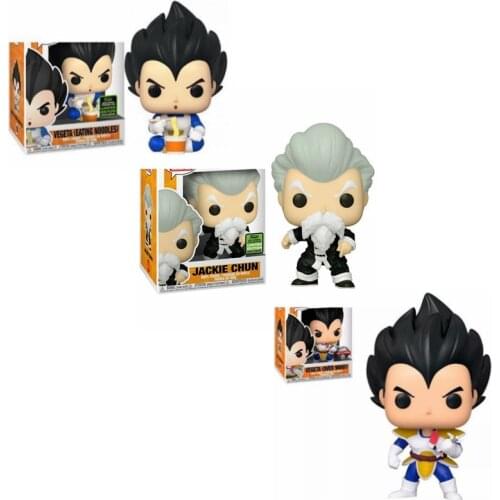 Vegeta (Eating Noodles) 758# Vegeta (Over 9000!)676# Jackie Chun 848# Action Figure Collection10cm Model Toys for Children Gift