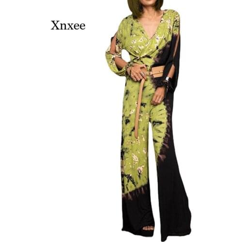 Summer Boho Printed Jumpsuit Womens Ethnic Style Waistless Milk Silk Trousers Playsuit Sexy Jumpsuit Clubwear Vintage Rompers