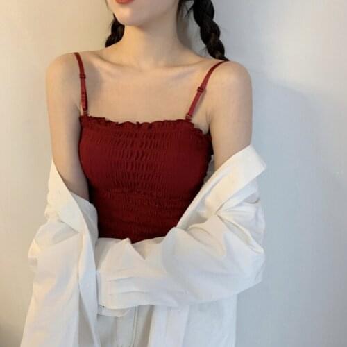 Heydress Chic Slim Short Vest Office Lady Cami Top Woman Vest Strap Sleeveless Elastic Waist Broken Flower Print Floral Tank Top