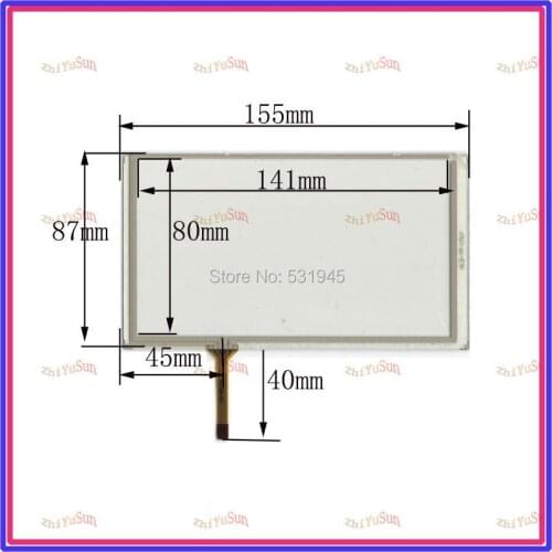 ZhiYuSun HLD-TP-1767 NEW 6.2 Inch Touch Screen 155*87 for industry applications 155mm*87mm for GPS GLASS