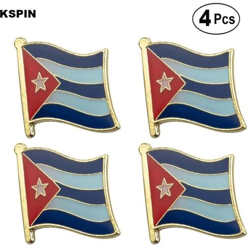 Cuba Flag Pin Lapel Pin Badge Brooch Icons 4pcs