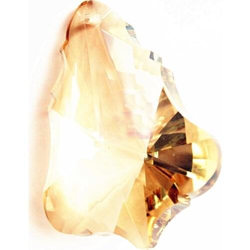 20pcs 63mm Champagne Gourd Glass Crystal Prisms Suncatcher Pendants for Chandeliers Spectra Lustres Lamp Hanging Drops